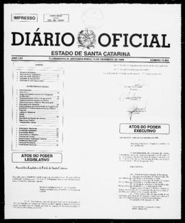 Diário Oficial do Estado de Santa Catarina. Ano 65. N° 16064 de 14/12/1998