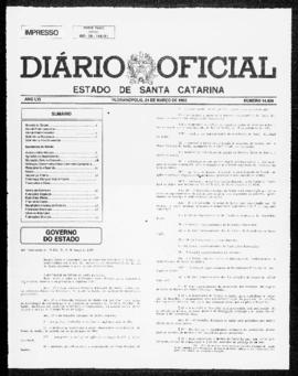 Diário Oficial do Estado de Santa Catarina. Ano 56. N° 14408 de 24/03/1992