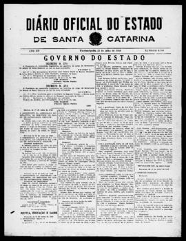 Diário Oficial do Estado de Santa Catarina. Ano 15. N° 3748 de 21/07/1948
