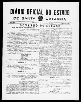 Diário Oficial do Estado de Santa Catarina. Ano 20. N° 4990 de 29/09/1953