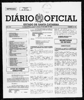 Diário Oficial do Estado de Santa Catarina. Ano 66. N° 16145 de 15/04/1999