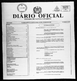 Diário Oficial do Estado de Santa Catarina. Ano 72. N° 18052 de 26/01/2007