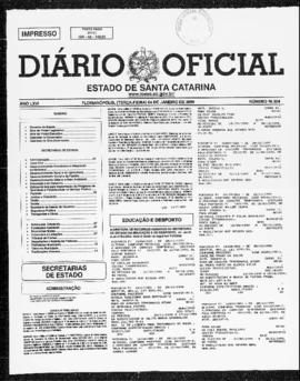 Diário Oficial do Estado de Santa Catarina. Ano 66. N° 16324 de 04/01/2000