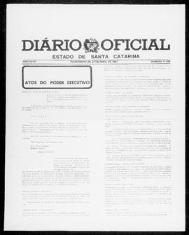 Diário Oficial do Estado de Santa Catarina. Ano 47. N° 11709 de 27/04/1981