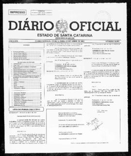 Diário Oficial do Estado de Santa Catarina. Ano 69. N° 16891 de 23/04/2002