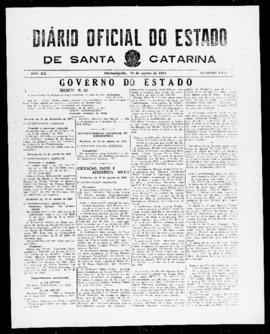Diário Oficial do Estado de Santa Catarina. Ano 20. N° 4965 de 24/08/1953