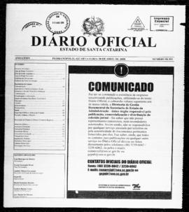 Diário Oficial do Estado de Santa Catarina. Ano 74. N° 18352 de 30/04/2008