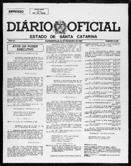 Diário Oficial do Estado de Santa Catarina. Ano 53. N° 13139 de 05/02/1987