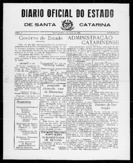 Diário Oficial do Estado de Santa Catarina. Ano 1. N° 25 de 03/04/1934