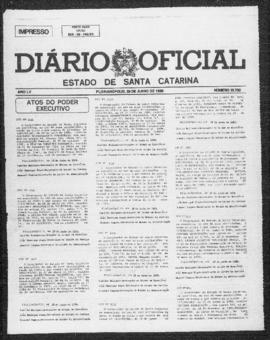Diário Oficial do Estado de Santa Catarina. Ano 55. N° 13732 de 29/06/1989