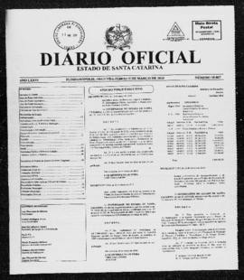 Diário Oficial do Estado de Santa Catarina. Ano 76. N° 18807 de 15/03/2010