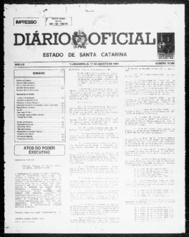 Diário Oficial do Estado de Santa Catarina. Ano 61. N° 15000 de 17/08/1994
