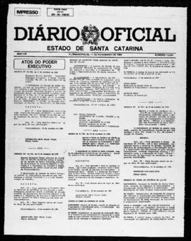 Diário Oficial do Estado de Santa Catarina. Ano 53. N° 13081 de 11/11/1986