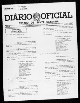 Diário Oficial do Estado de Santa Catarina. Ano 53. N° 13330 de 13/11/1987