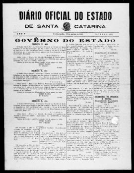 Diário Oficial do Estado de Santa Catarina. Ano 5. N° 1275 de 10/08/1938