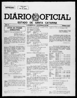 Diário Oficial do Estado de Santa Catarina. Ano 52. N° 12833 de 11/11/1985