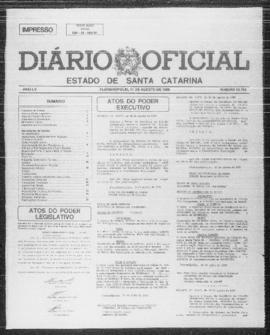 Diário Oficial do Estado de Santa Catarina. Ano 55. N° 13763 de 11/08/1989