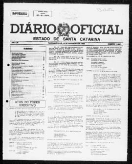 Diário Oficial do Estado de Santa Catarina. Ano 54. N° 13887 de 14/02/1990