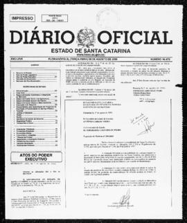 Diário Oficial do Estado de Santa Catarina. Ano 67. N° 16472 de 08/08/2000
