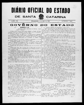 Diário Oficial do Estado de Santa Catarina. Ano 6. N° 1484 de 05/05/1939