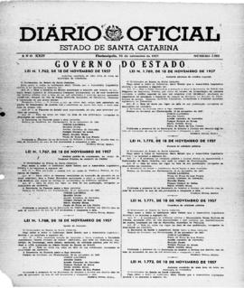Diário Oficial do Estado de Santa Catarina. Ano 24. Nº 5983 de 26/11/1957