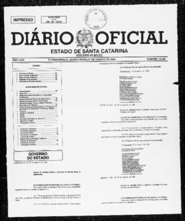 Diário Oficial do Estado de Santa Catarina. Ano 67. N° 16489 de 31/08/2000