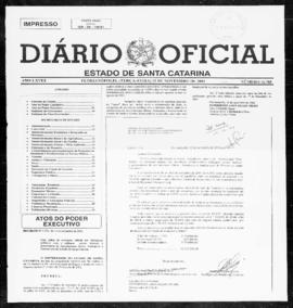 Diário Oficial do Estado de Santa Catarina. Ano 68. N° 16785 de 13/11/2001