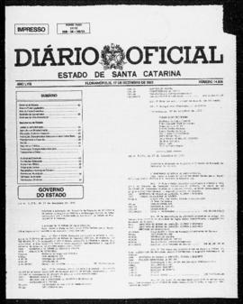 Diário Oficial do Estado de Santa Catarina. Ano 58. N° 14835 de 17/12/1993