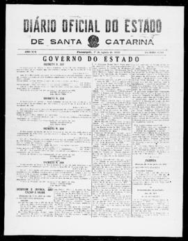 Diário Oficial do Estado de Santa Catarina. Ano 19. N° 4710 de 01/08/1952