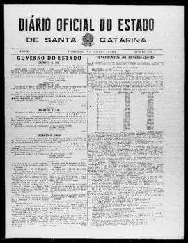 Diário Oficial do Estado de Santa Catarina. Ano 11. N° 2863 de 21/11/1944