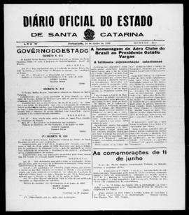 Diário Oficial do Estado de Santa Catarina. Ano 6. N° 1511 de 10/06/1939
