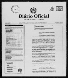 Diário Oficial do Estado de Santa Catarina. Ano 76. N° 18972 de 18/11/2010