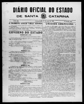 Diário Oficial do Estado de Santa Catarina. Ano 9. N° 2245 de 27/04/1942