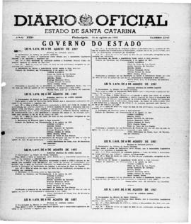 Diário Oficial do Estado de Santa Catarina. Ano 24. Nº 5915 de 12/08/1957