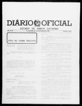 Diário Oficial do Estado de Santa Catarina. Ano 47. N° 11804 de 10/09/1981