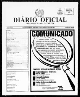 Diário Oficial do Estado de Santa Catarina. Ano 74. N° 18396 de 07/07/2008