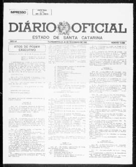 Diário Oficial do Estado de Santa Catarina. Ano 52. N° 12900 de 20/02/1986