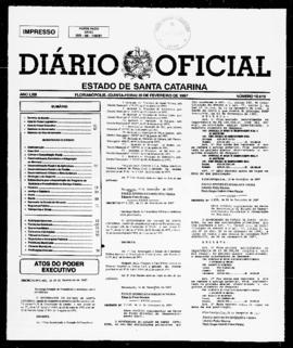 Diário Oficial do Estado de Santa Catarina. Ano 63. N° 15619 de 20/02/1997