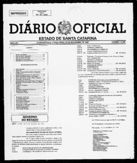 Diário Oficial do Estado de Santa Catarina. Ano 65. N° 16050 de 24/11/1998