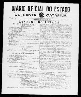 Diário Oficial do Estado de Santa Catarina. Ano 19. N° 4727 de 27/08/1952