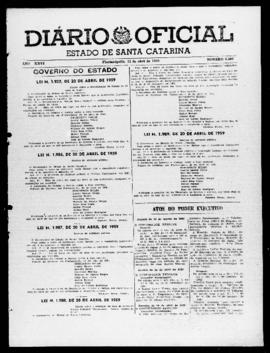 Diário Oficial do Estado de Santa Catarina. Ano 26. N° 6306 de 23/04/1959