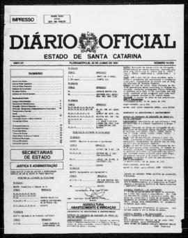 Diário Oficial do Estado de Santa Catarina. Ano 56. N° 14223 de 28/06/1991