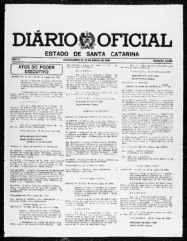 Diário Oficial do Estado de Santa Catarina. Ano 51. N° 12490 de 22/06/1984