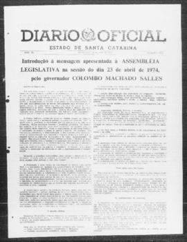 Diário Oficial do Estado de Santa Catarina. Ano 40. N° 9973 de 23/04/1974