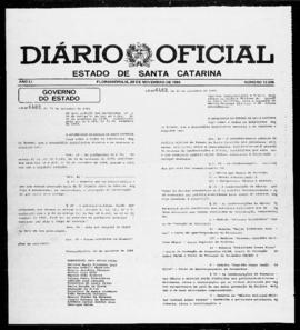 Diário Oficial do Estado de Santa Catarina. Ano 51. N° 12595 de 26/11/1984
