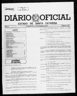 Diário Oficial do Estado de Santa Catarina. Ano 56. N° 14322 de 18/11/1991