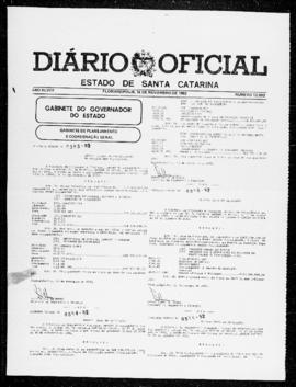 Diário Oficial do Estado de Santa Catarina. Ano 48. N° 12092 de 16/11/1982