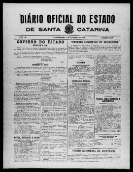 Diário Oficial do Estado de Santa Catarina. Ano 10. N° 2617 de 08/11/1943