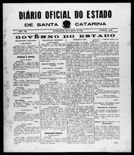 Diário Oficial do Estado de Santa Catarina. Ano 7. N° 1832 de 22/08/1940