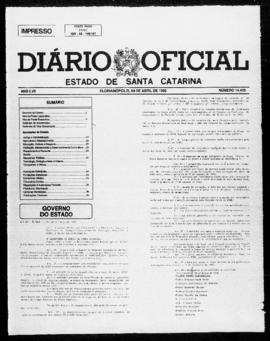 Diário Oficial do Estado de Santa Catarina. Ano 57. N° 14419 de 08/04/1992
